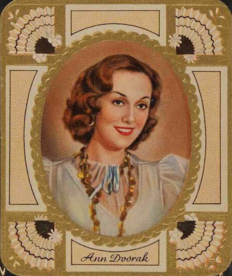 1934 Garbaty Cigarette Moderne Schonheitsgalerie Ann Dvorak #169 Non-Sports Card