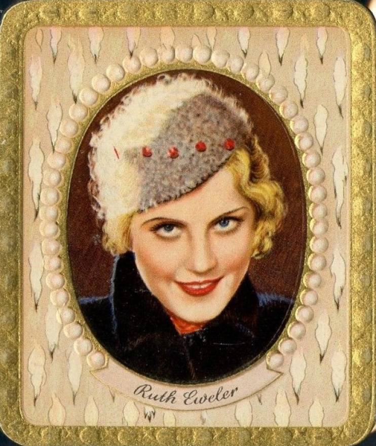1934 Garbaty Cigarette Moderne Schonheitsgalerie Ruth Eweler #193 Non-Sports Card