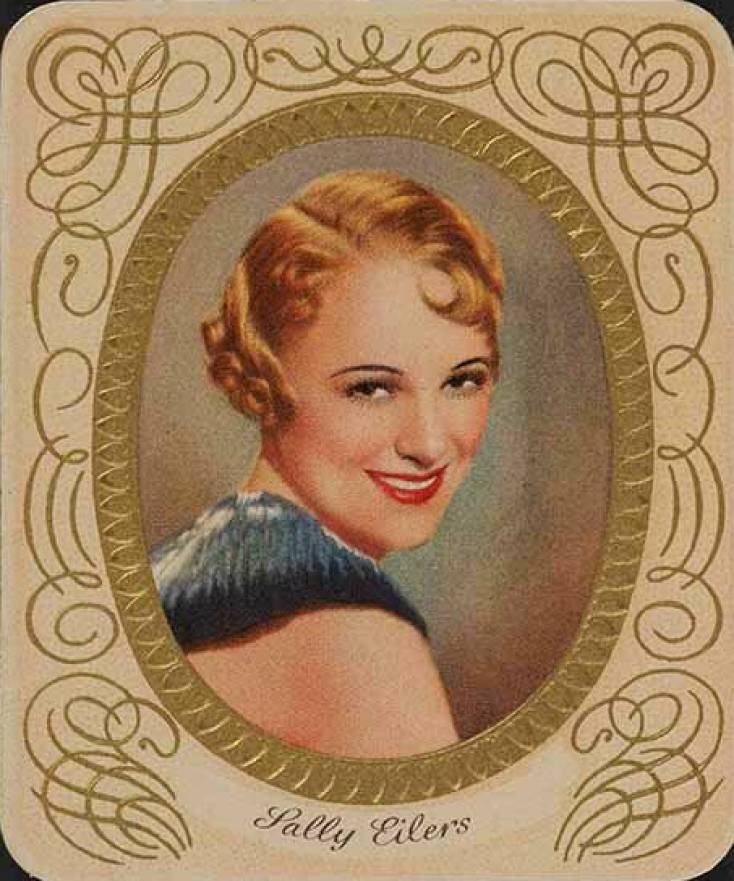 1934 Garbaty Cigarette Moderne Schonheitsgalerie Sally Eilers #172 Non-Sports Card