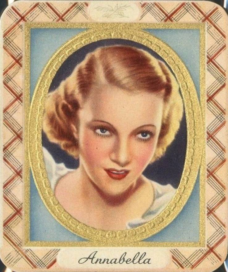 1934 Garbaty Cigarette Moderne Schonheitsgalerie Annabella #49 Non-Sports Card