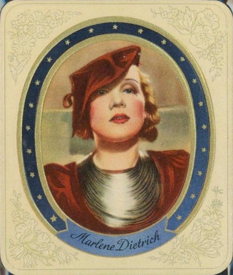 1934 Garbaty Cigarette Moderne Schonheitsgalerie Marlene Dietrich #16 Non-Sports Card