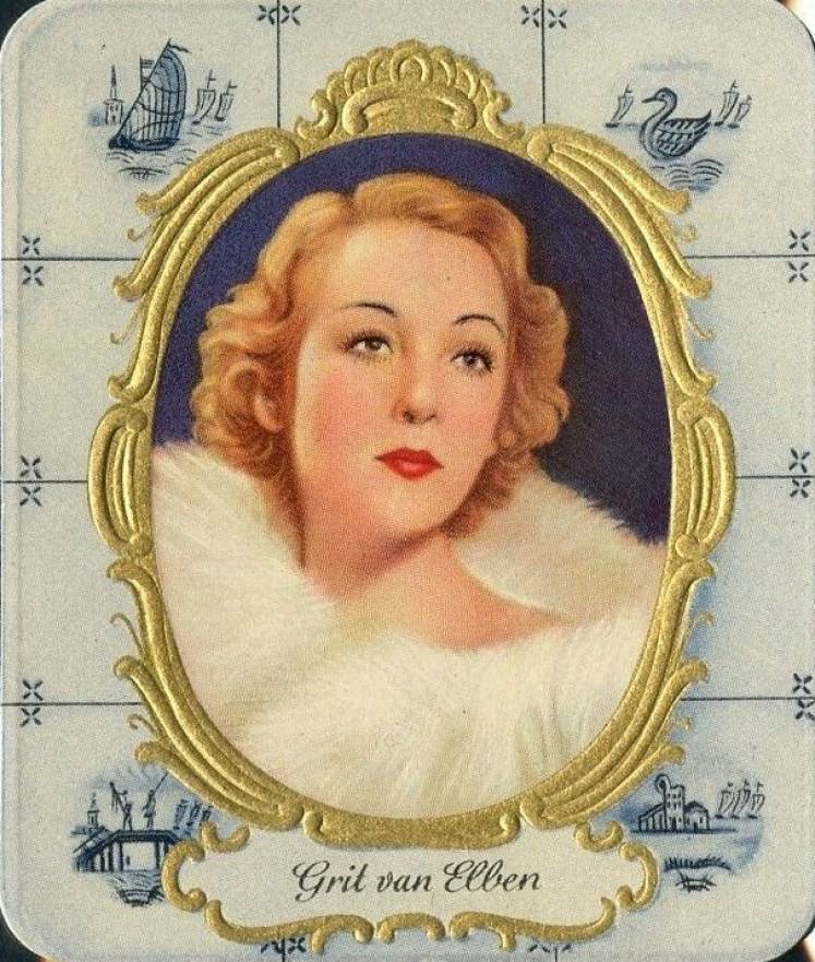 1934 Garbaty Cigarette Moderne Schonheitsgalerie Grit Van Elben #291 Non-Sports Card