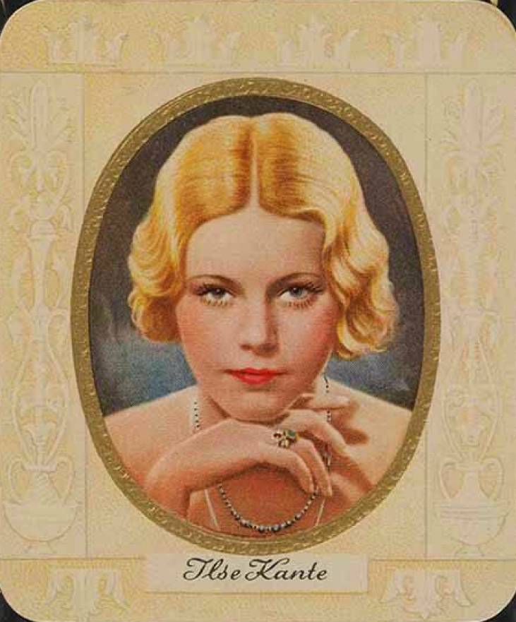 1934 Garbaty Cigarette Moderne Schonheitsgalerie Ilse Kante #292 Non-Sports Card