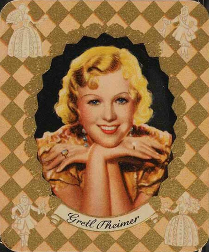 1934 Garbaty Cigarette Moderne Schonheitsgalerie Gretl Theimer #70 Non-Sports Card