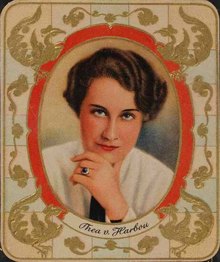 1934 Garbaty Cigarette Moderne Schonheitsgalerie Thea V. Harbou #299 Non-Sports Card