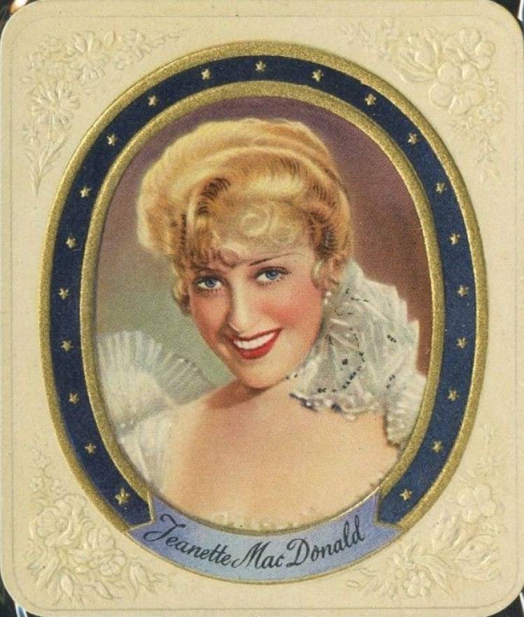 1934 Garbaty Cigarette Moderne Schonheitsgalerie Jeanette MacDonald #146 Non-Sports Card