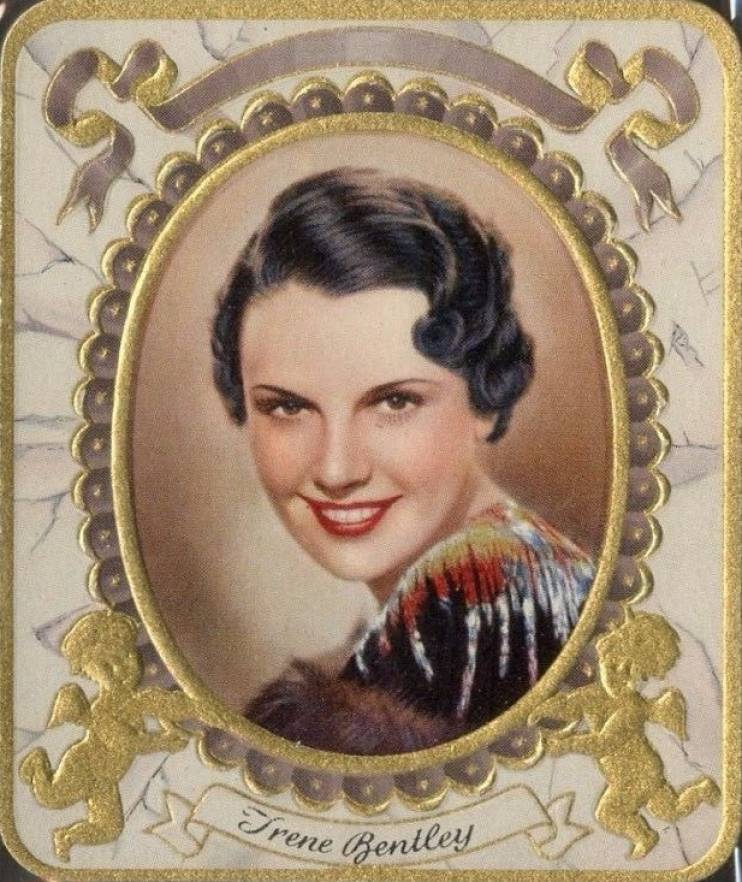 1934 Garbaty Cigarette Moderne Schonheitsgalerie Irene Bentley #174 Non-Sports Card