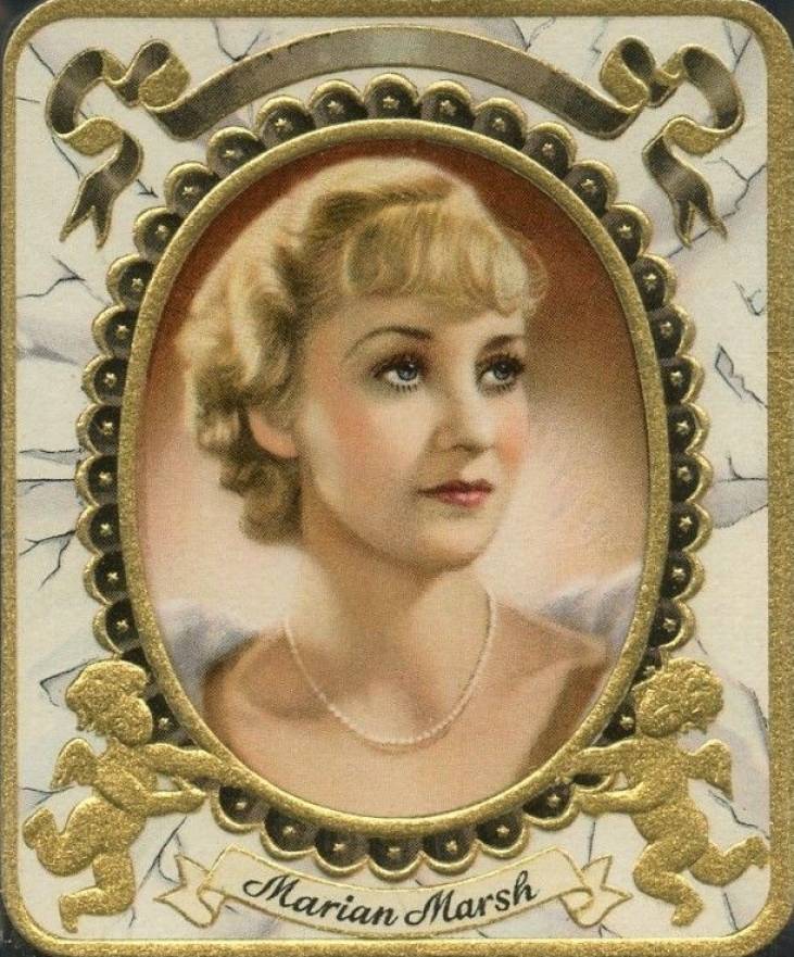 1934 Garbaty Cigarette Moderne Schonheitsgalerie Marian Marsh #91 Non-Sports Card