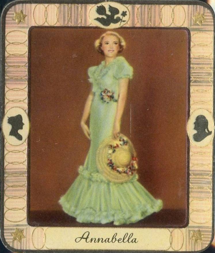 1934 Garbaty Cigarette Moderne Schonheitsgalerie Annabella #81 Non-Sports Card