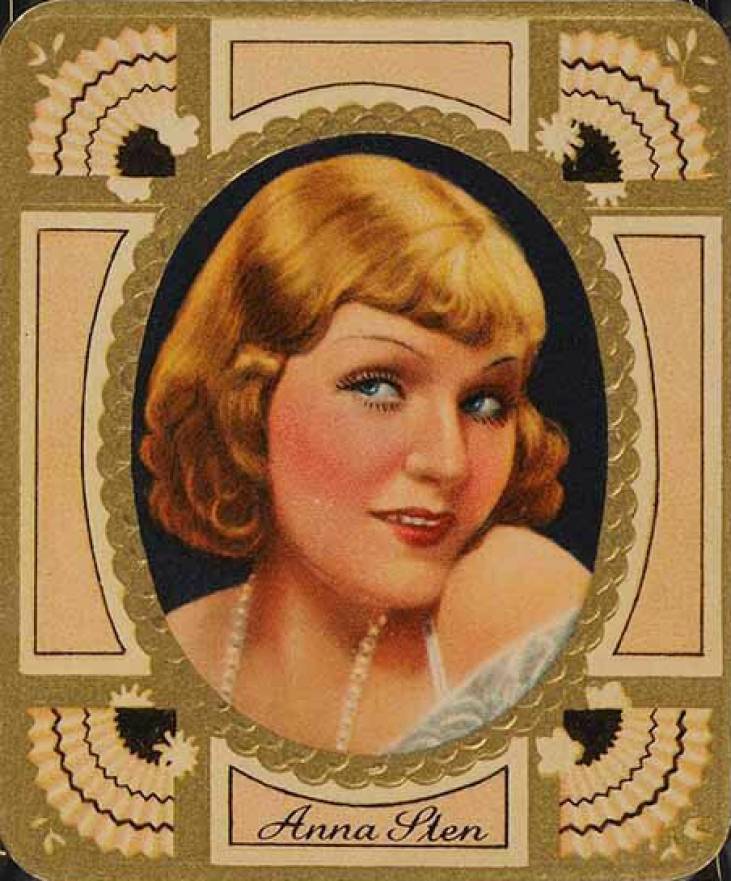 1934 Garbaty Cigarette Moderne Schonheitsgalerie Anna Sten #166 Non-Sports Card