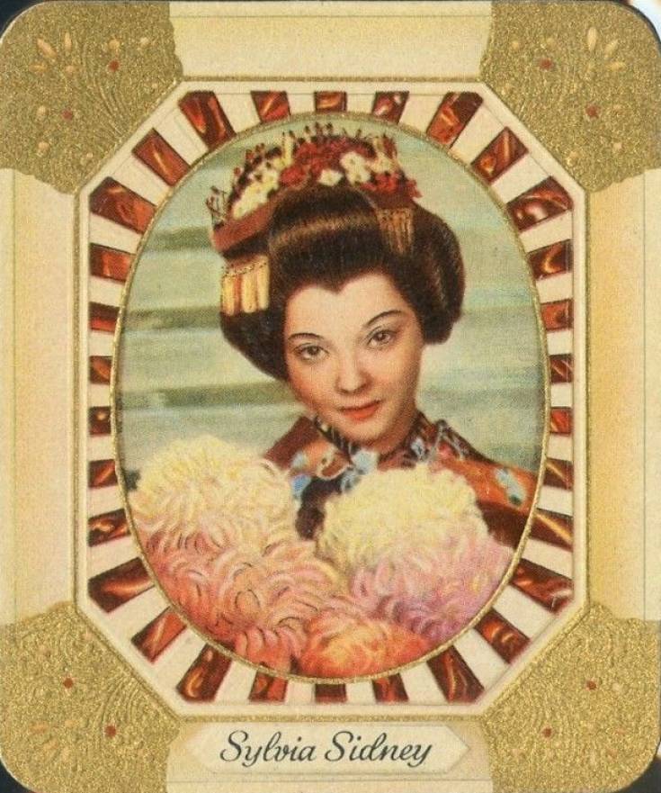 1934 Garbaty Cigarette Moderne Schonheitsgalerie Sylvia Sidney #107 Non-Sports Card