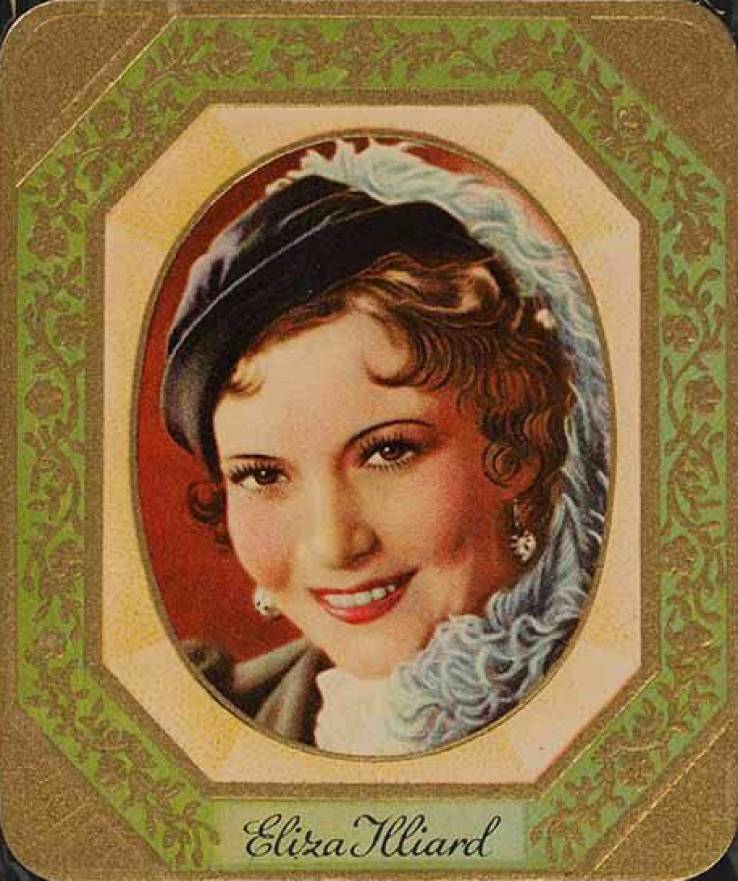 1934 Garbaty Cigarette Moderne Schonheitsgalerie Eliza Jliard #113 Non-Sports Card