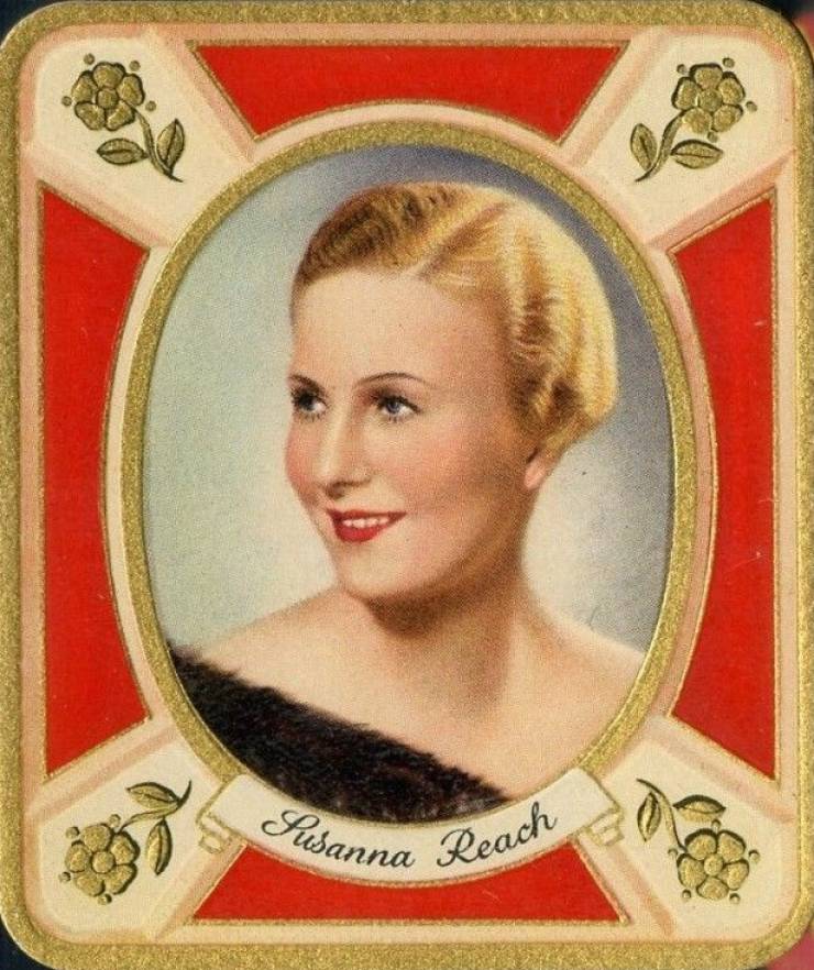 1934 Garbaty Cigarette Moderne Schonheitsgalerie Susanna Reach #275 Non-Sports Card