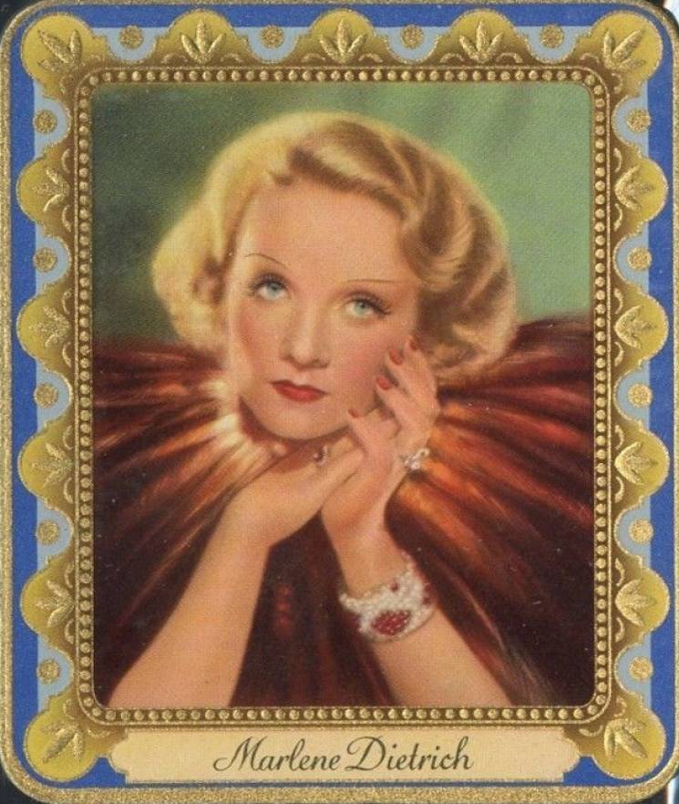 1934 Garbaty Cigarette Moderne Schonheitsgalerie Marlene Dietrich #57 Non-Sports Card
