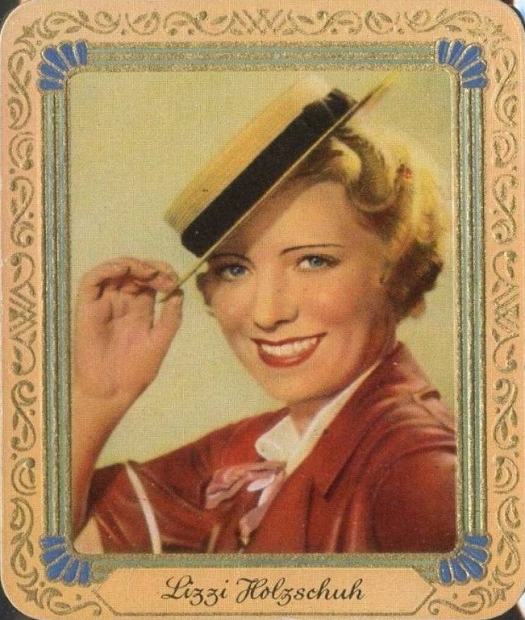 1934 Garbaty Cigarette Moderne Schonheitsgalerie Lizzi Holzschuh #294 Non-Sports Card