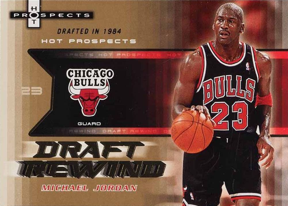 2006 Fleer Hot Prospects Draft Rewind Michael Jordan #DR-MJ Basketball Card