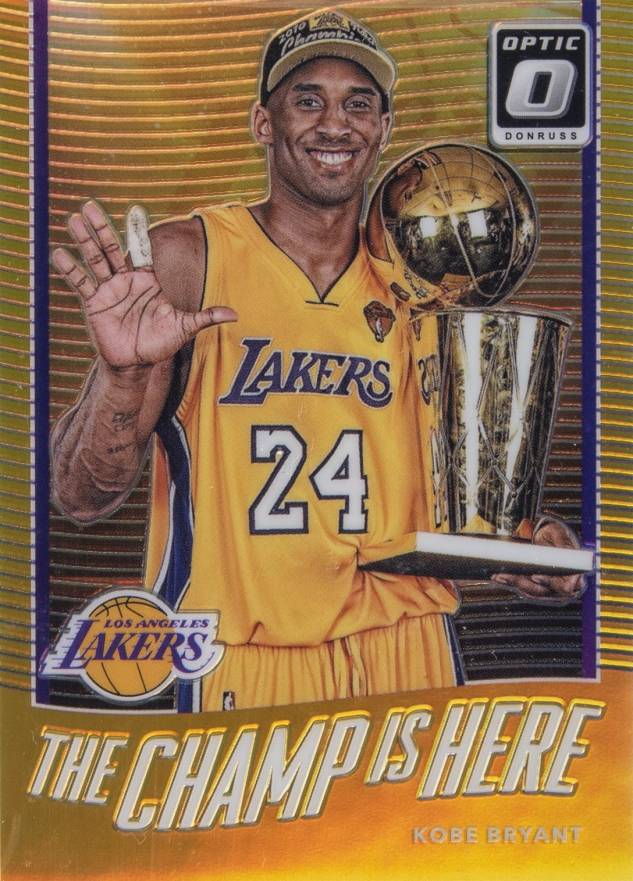2017 Panini Donruss Optic the Champ Is Here Kobe Bryant #6 Basketball Card
