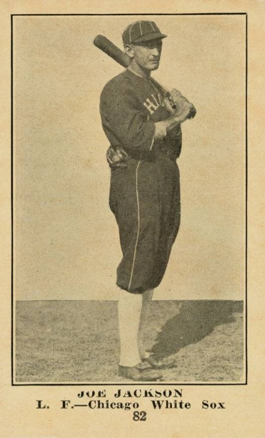 1917 Collins-McCarthy Joe Jackson #82 Baseball Card