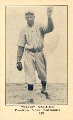 1917 Collins-McCarthy "Slim" Sallee #149 Baseball Card