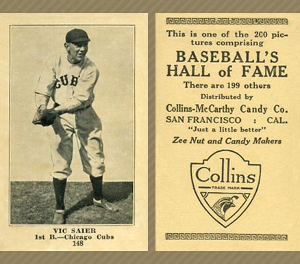 1917 Collins-McCarthy Vic Saler #148 Baseball Card