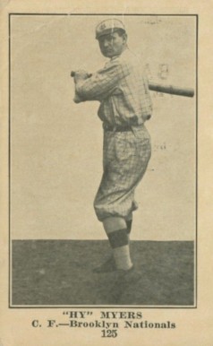 1917 Collins-McCarthy "Hy" Myers #125 Baseball Card