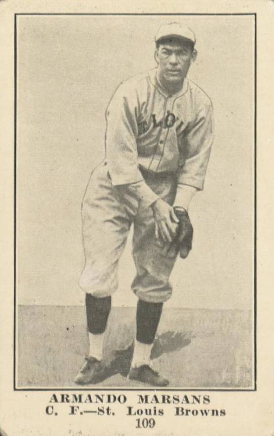 1917 Collins-McCarthy Armando Marsans #109 Baseball Card