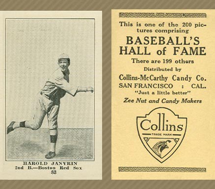 1917 Collins-McCarthy Harold Janvrin #83 Baseball Card