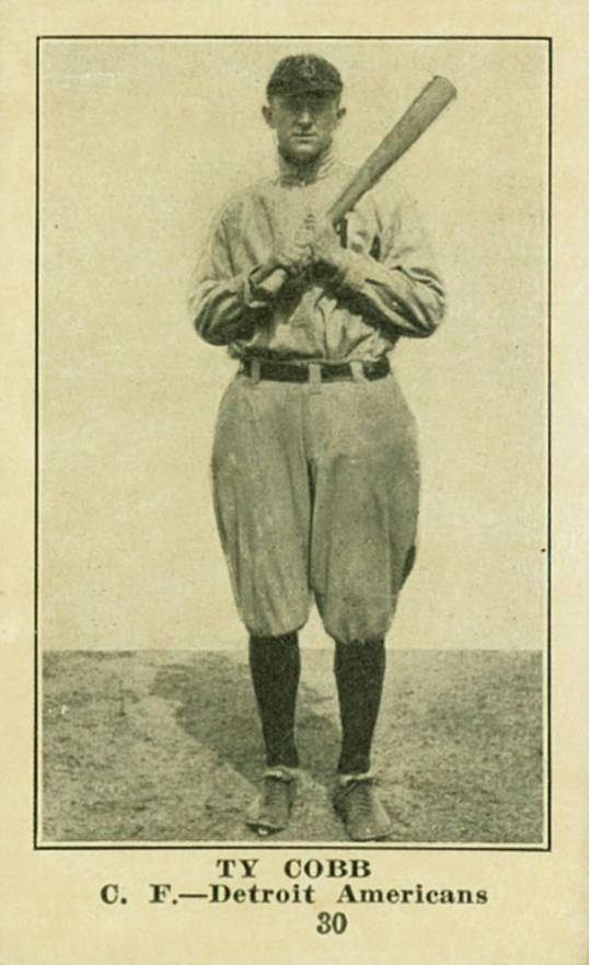 1917 Collins-McCarthy Ty Cobb #30 Baseball Card