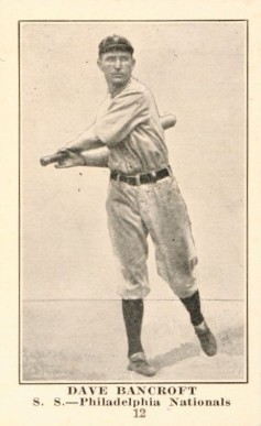 1917 Collins-McCarthy Dave Bancroft #12 Baseball Card