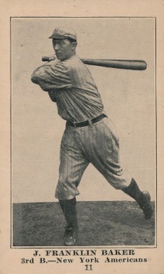 1917 Collins-McCarthy J. Franklin Baker #11 Baseball Card