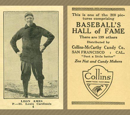 1917 Collins-McCarthy Leon Ames #4 Baseball Card