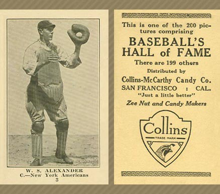 1917 Collins-McCarthy W.S. Alexander #3 Baseball Card