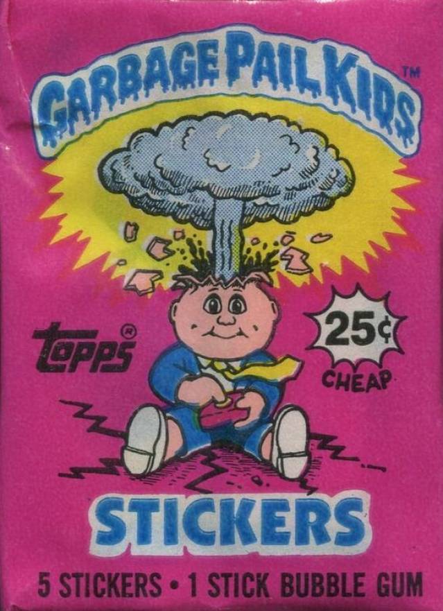 1985 Garbage Pail Kids Stickers Wax Pack #WP Non-Sports Card