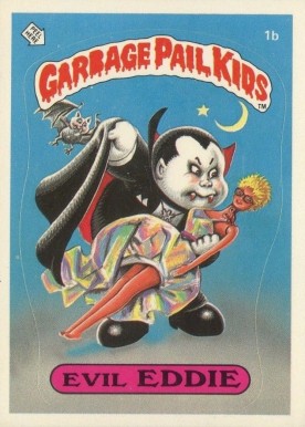1985 Garbage Pail Kids Stickers Evil Eddie #1b Non-Sports Card