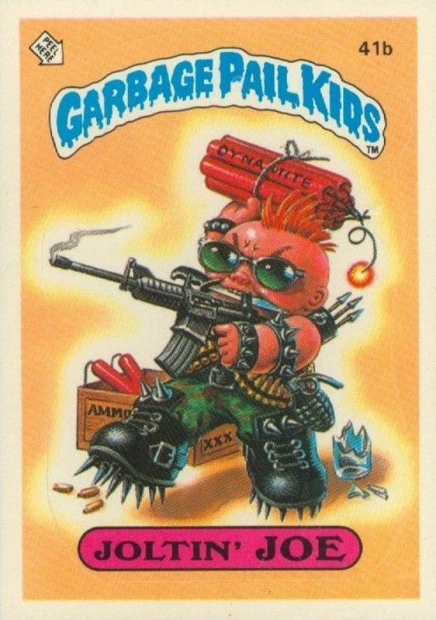 1985 Garbage Pail Kids Stickers Joltin' Joe #41b Non-Sports Card