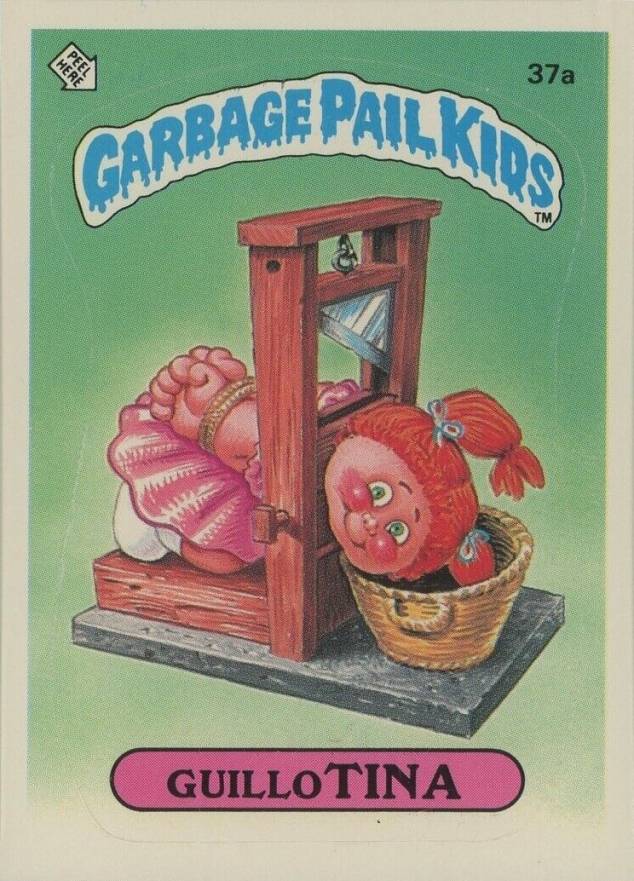 1985 Garbage Pail Kids Stickers Guillo Tina #37a Non-Sports Card