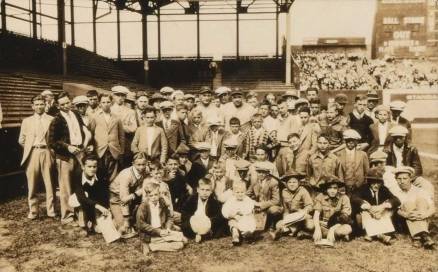1920 Real Photo Postcard 1927 Ruth & Gehrig Sportman Park St. Louis # Baseball Card