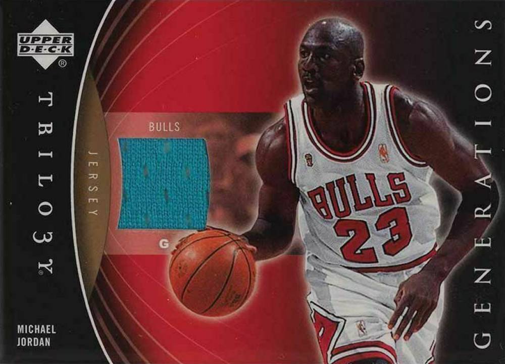 2006 Upper Deck Trilogy Generations Past Memorabilia Michael Jordan #MJ Basketball Card