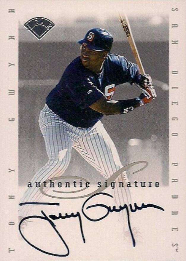1996 Leaf Signature Extended Autographs Tony Gwynn # Baseball Card
