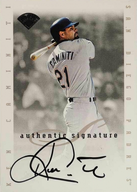 1996 Leaf Signature Extended Autographs Ken Caminiti # Baseball Card