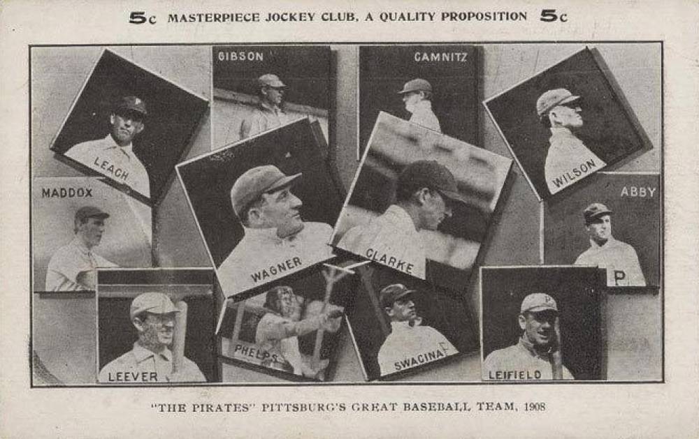 1900 Postcards & Trade 1908 Masterpiece Postcard Pittsburg Pirates # Baseball Card
