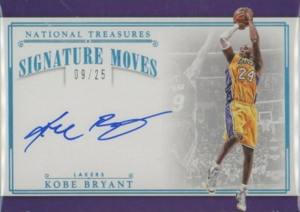2015 Panini National Treasures Signature Moves Kobe Bryant #SMKBR Basketball Card