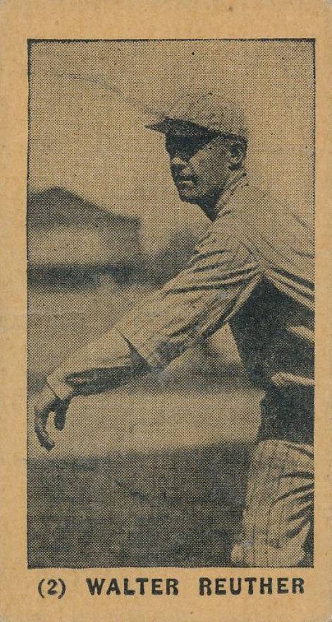1927 York Caramels Type 1 Walter Reuther #2 Baseball Card