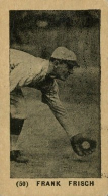 1927 York Caramels Type 1 Frank Frisch #50 Baseball Card