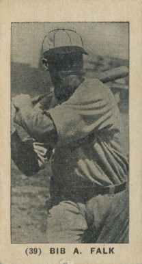 1927 York Caramels Type 1 Bib A. Falk #39 Baseball Card