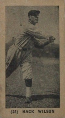1927 York Caramels Type 1 Hack Wilson #25 Baseball Card
