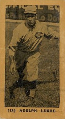 1927 York Caramels Type 1 Adolph Luque #18 Baseball Card