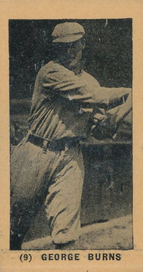 1927 York Caramels Type 1 George Burns #9 Baseball Card