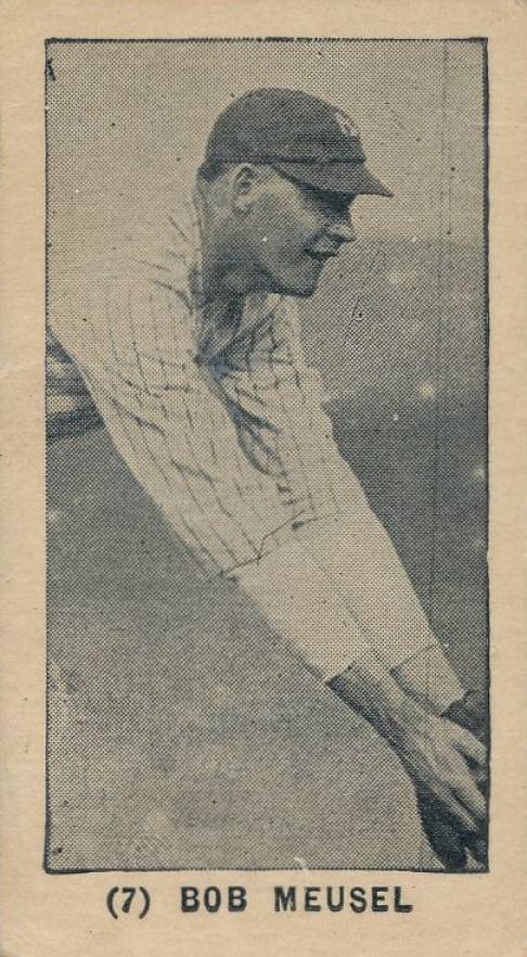 1927 York Caramels Type 1 Bob Meusel #7 Baseball Card