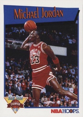 1991 Hoops Slam Dunk Michael Jordan #IV Basketball Card